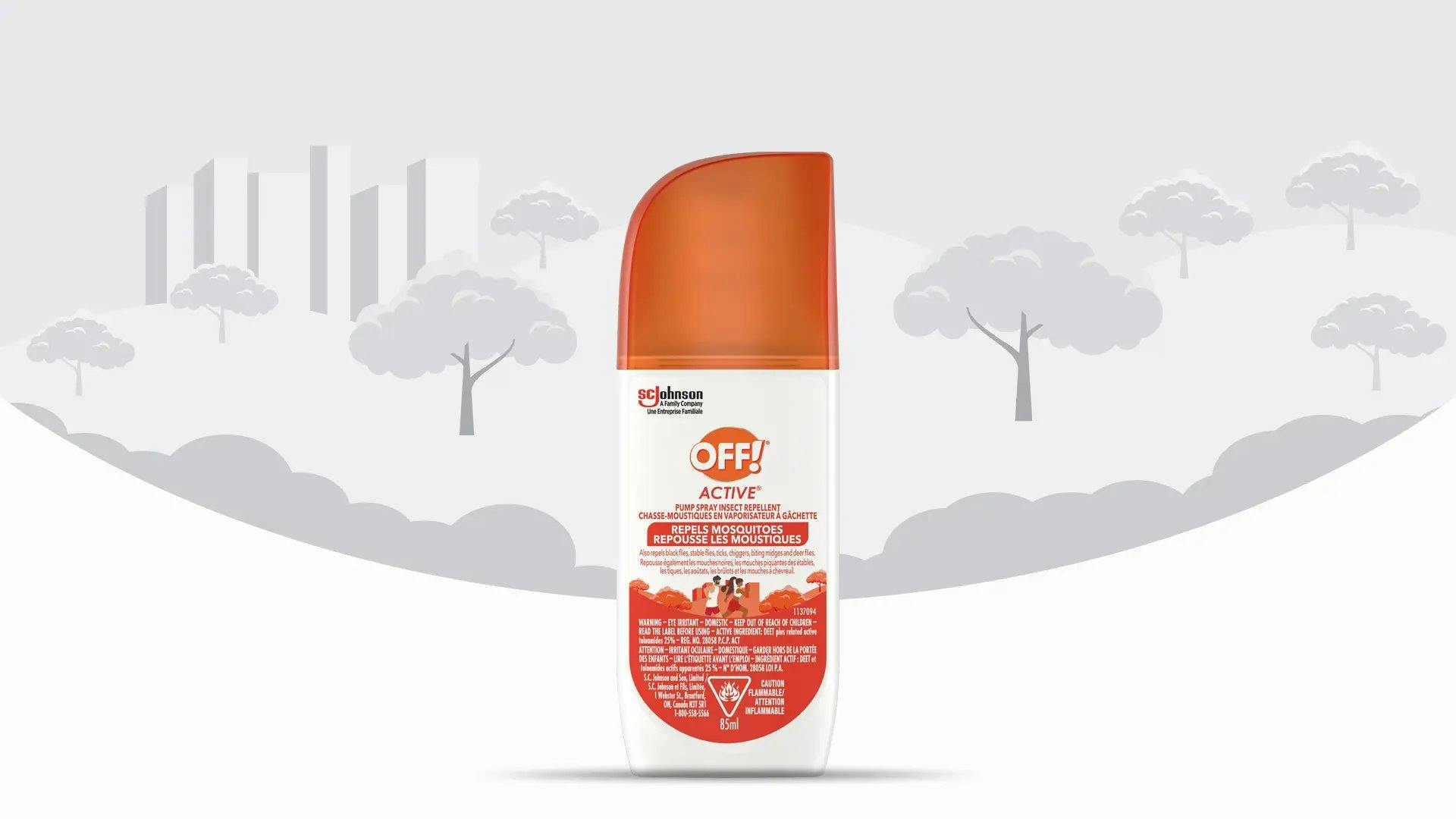 Front of OFF! Active Insect Repellent Bottle